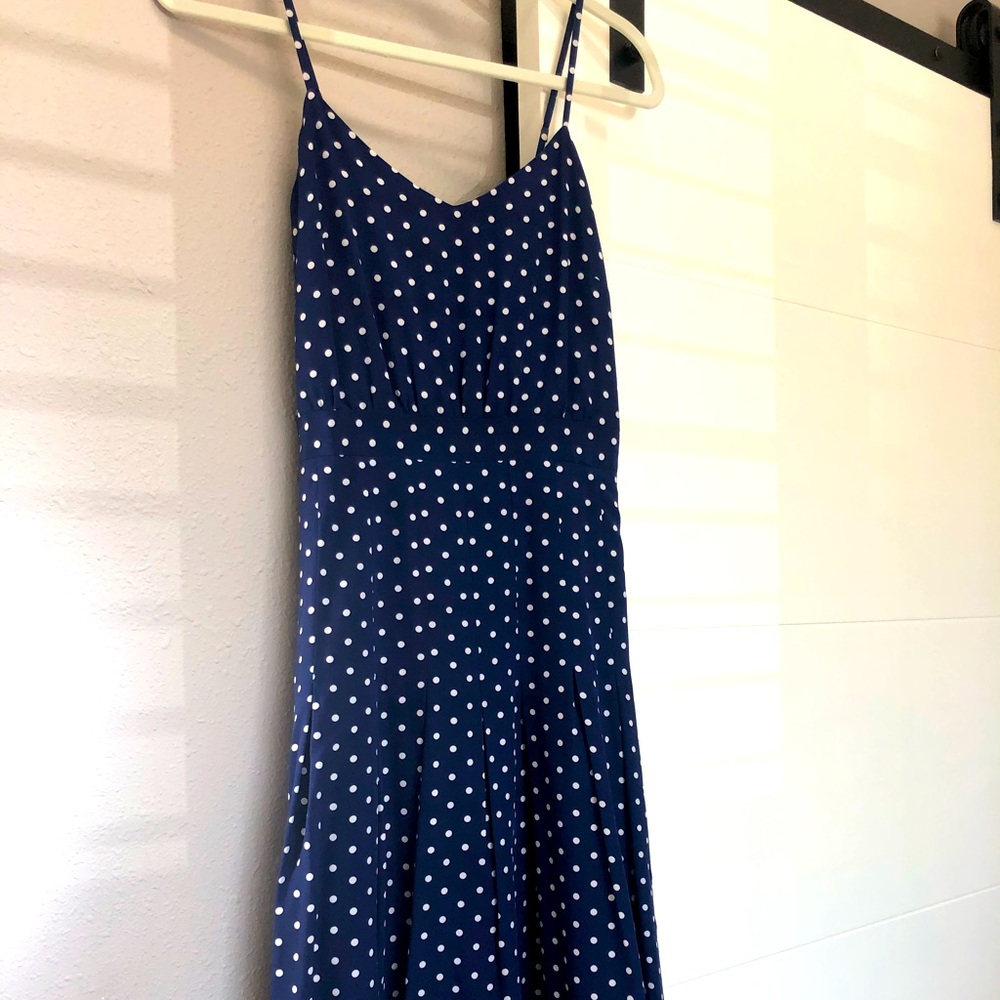 J Crew silk midi dress